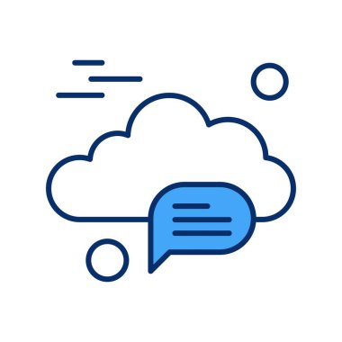  Vektör sohbet simgesi illüstrasyonu