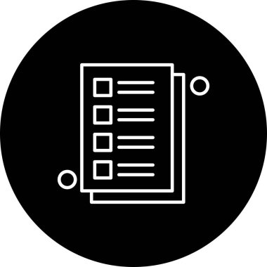 vektör Not simgesi illüstrasyonu