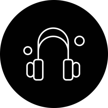 vektör kulaklık simgesi illüstrasyonu