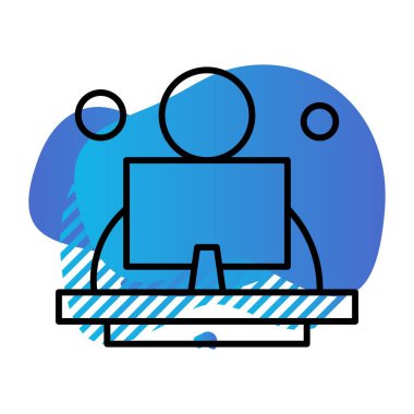 vektör ofisi simgesi illüstrasyonu