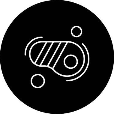 Vektör biftek simgesi illüstrasyonu