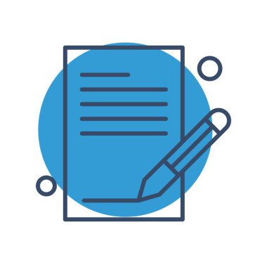 vektör Not simgesi illüstrasyonu