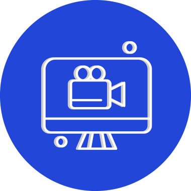 vektör lcd simgesi illüstrasyonu