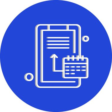 vektör Takvimi Simgesi illüstrasyonu