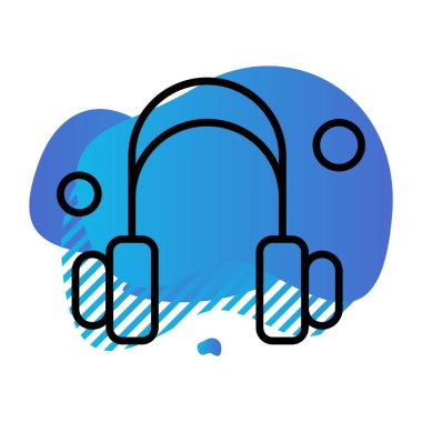 vektör kulaklık simgesi illüstrasyonu