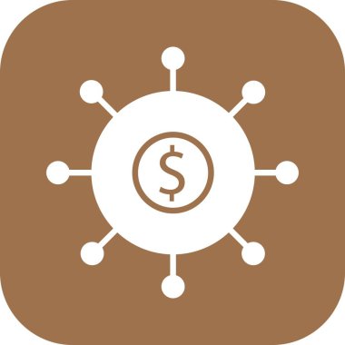 Dolar simgesi vektör illüstrasyonu