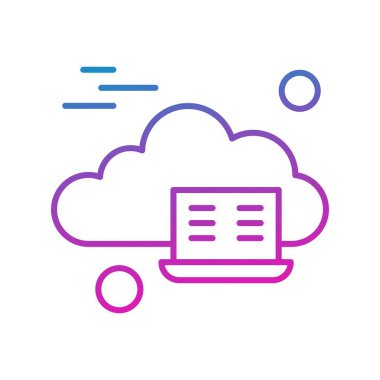 vektör dizüstü simgesi illüstrasyonu