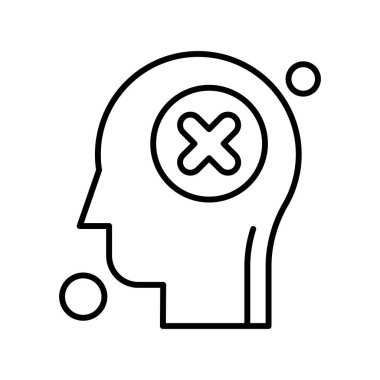  vektör çapraz simgesi illüstrasyonu