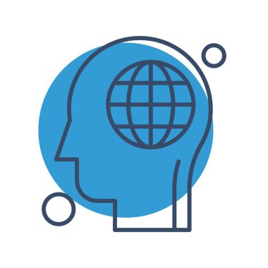 Vektör dünyası Simgesi illüstrasyonu