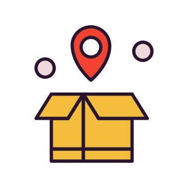 kutu simgesi vektör illüstrasyonu