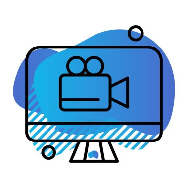 vektör lcd simgesi illüstrasyonu