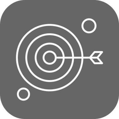 vektör hedef simgesi illüstrasyonu