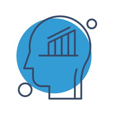 vektör insan başı ve çubuk resimleme