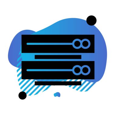 vektör sunucu illüstrasyonu