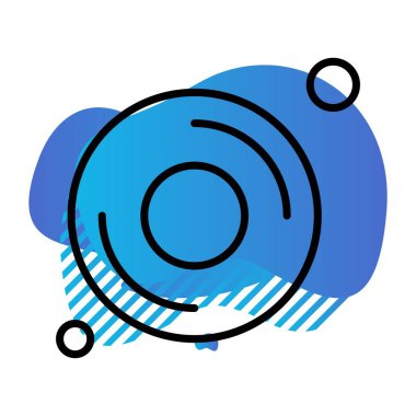 vektör çörek simgesi illüstrasyonu