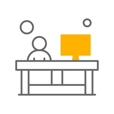 vektör ofisi simgesi illüstrasyonu