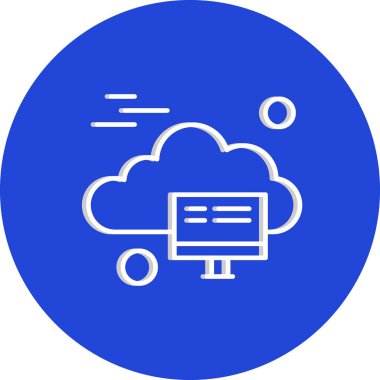 vektör lcd simgesi illüstrasyonu