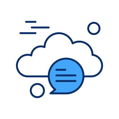  Vektör sohbet simgesi illüstrasyonu