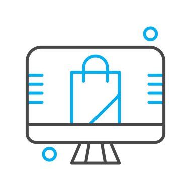 çanta simgesi vektör illüstrasyonu