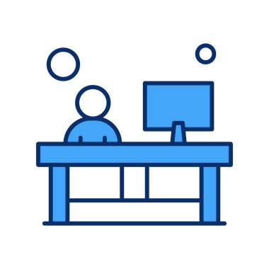 vektör ofisi simgesi illüstrasyonu