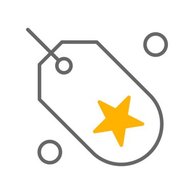 Etiket simgesi vektör illüstrasyonu