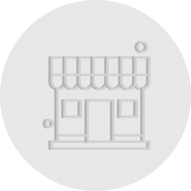 vektör mağaza simgesi çizimi