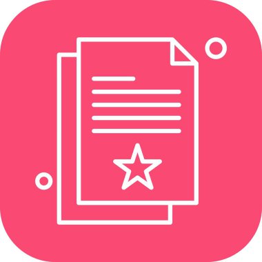 Vektör belgesi Simge illüstrasyonu