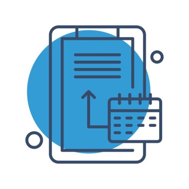 vektör Takvimi Simgesi illüstrasyonu