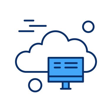 vektör lcd simgesi illüstrasyonu