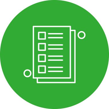 vektör Not simgesi illüstrasyonu