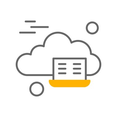 vektör dizüstü simgesi illüstrasyonu