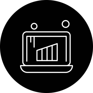 vektör dizüstü simgesi illüstrasyonu