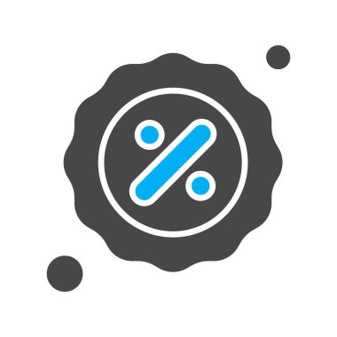 yüzde simgesi vektör illüstrasyonu