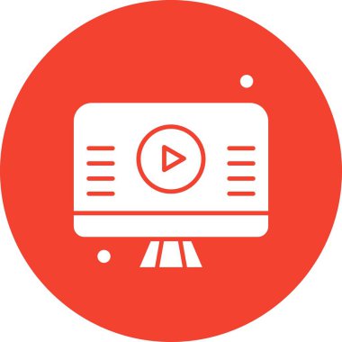 vektör lcd simgesi illüstrasyonu