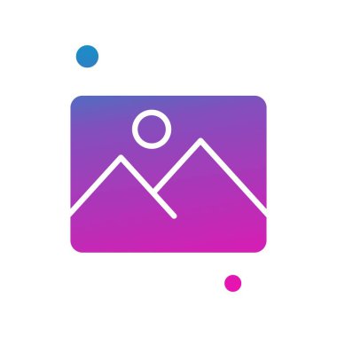 Vektör galerisi simgesi illüstrasyonu