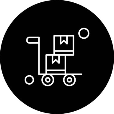 Sepet ikonu vektör illüstrasyonu