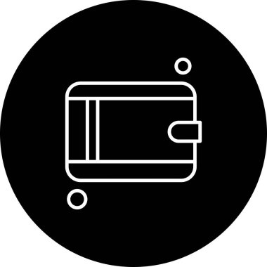 cüzdan ikonu vektör illüstrasyonu