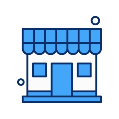 vektör mağaza simgesi çizimi