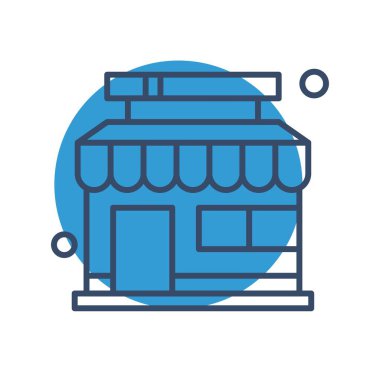 vektör mağaza simgesi çizimi