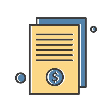 Vektör belgesi Simge illüstrasyonu