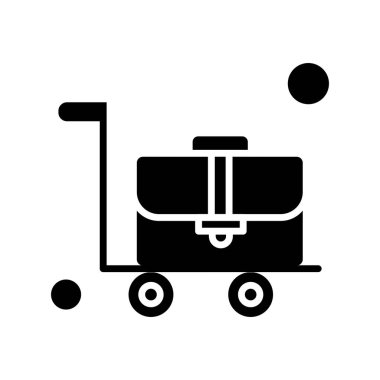 çanta simgesi vektör illüstrasyonu