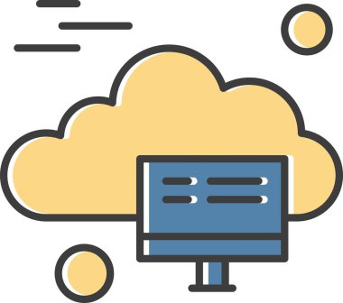 vektör lcd simgesi illüstrasyonu