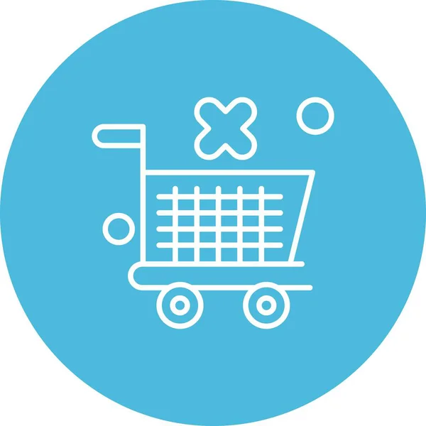 Trolley Icon Vector Illustration — Stockvektor