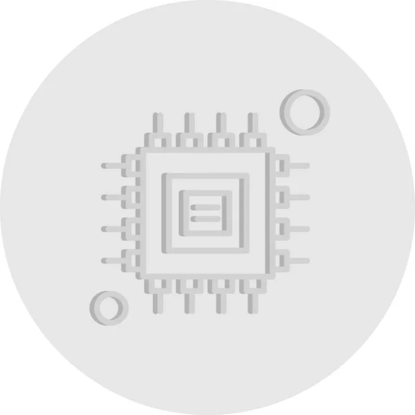 Vectorchip Pictogram Illustratie — Stockvector