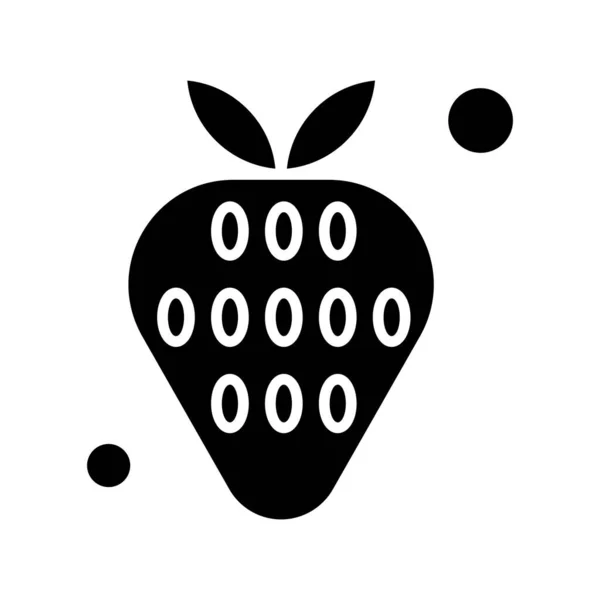 Vektor Erdbeer Symbol Illustration — Stockvektor