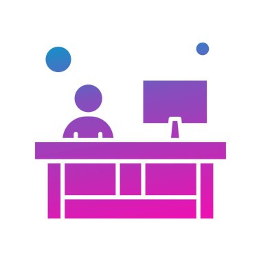 vektör ofisi simgesi illüstrasyonu