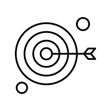 vektör hedef simgesi illüstrasyonu