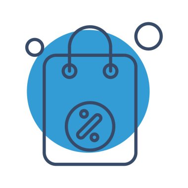 çanta simgesi vektör illüstrasyonu