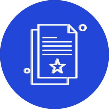 Vektör belgesi Simge illüstrasyonu