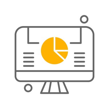 vektör lcd simgesi illüstrasyonu